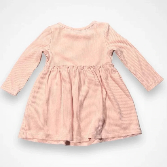 4/$20 Old Navy  Pink Long Sleeve Dress - Picture 3 of 4